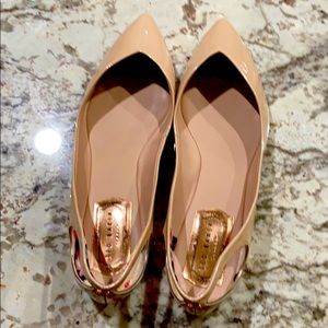 Ted Baker Nude Patent Flats